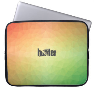Retro Coloured Polygonal Pattern with Customizatio Laptop Sleeve