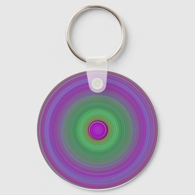 Retro Coloured Vinyl Keychain (Front)