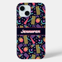 Retro Colourful 90s Vintage Geometric Personalized