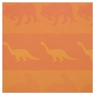 Retro Colourful Animals Pattern #9 Fabric