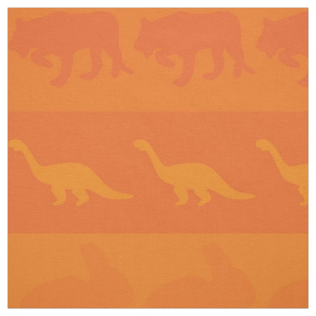 Retro Colourful Animals Pattern #9 Fabric (Swatch)