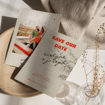 Retro Colourful Bright Funky Bold Modern Wedding