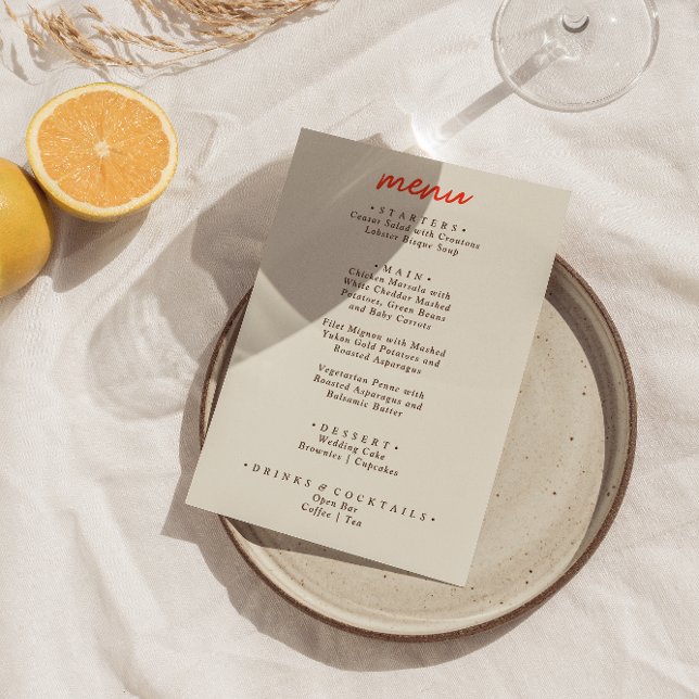 Retro Colourful Bright Funky Modern 70s Wedding    Menu (Creator Uploaded)