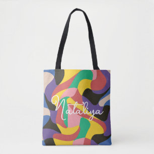 Retro Colourful Camouflage Stylish Shoulder Tote