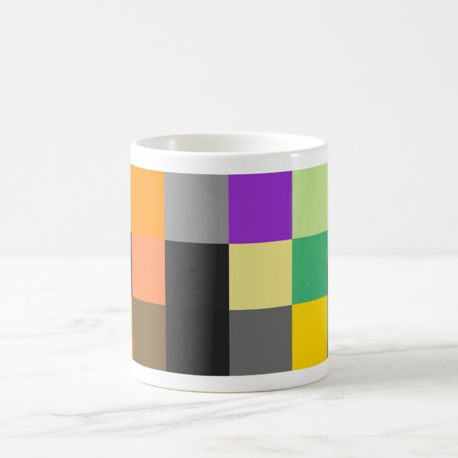 Retro Colourful Chequerboard Mug (Center)