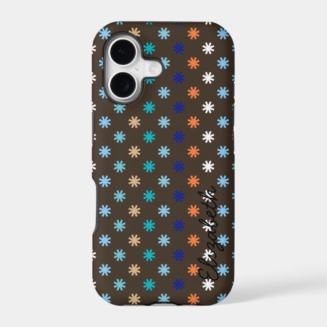 Retro Colourful Cute Star Modern Geometric Pattern (Back)