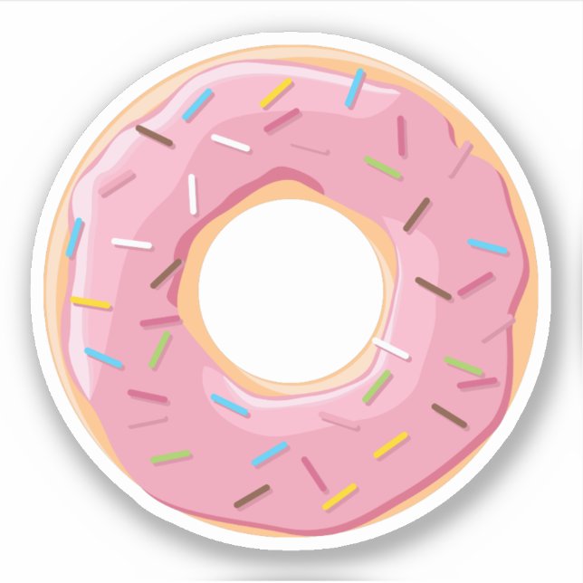 Retro Colourful Doughnuts Pattern Minimalist Fun P (Front)