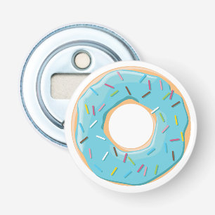 Retro Colourful Doughnuts Pattern Minimalist Fun P Bottle Opener