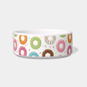 Retro Colourful Doughnuts Pattern Minimalist Fun P Bowl