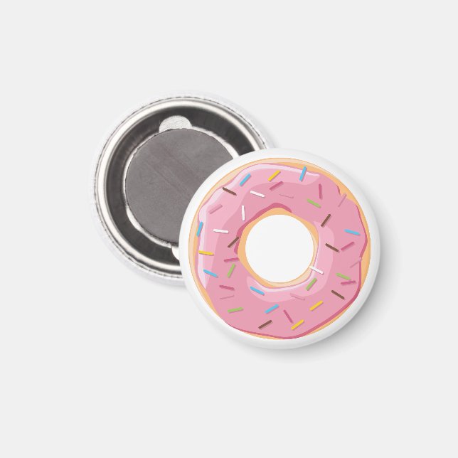 Retro Colourful Doughnuts Pattern Minimalist Fun P Magnet (Front/Back)