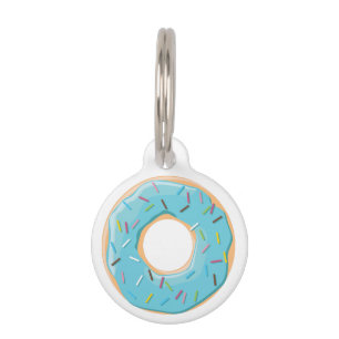 Retro Colourful Doughnuts Pattern Minimalist Fun P Pet Tag