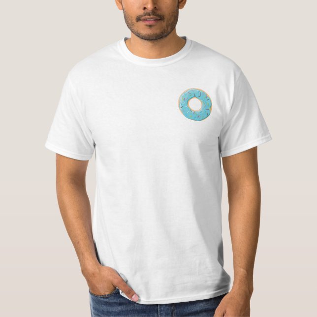 Retro Colourful Doughnuts Pattern Minimalist Fun P T-Shirt (Front)