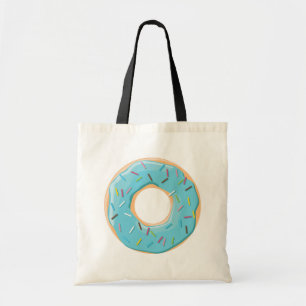 Retro Colourful Doughnuts Pattern Minimalist Fun P Tote Bag