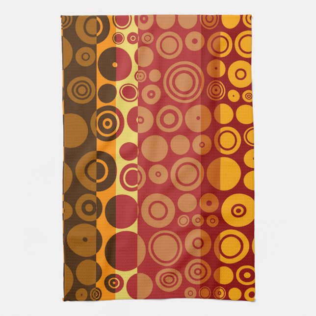 Retro Colourful Fifties Abstract Art 2 Kitchen Towel (Vertical)