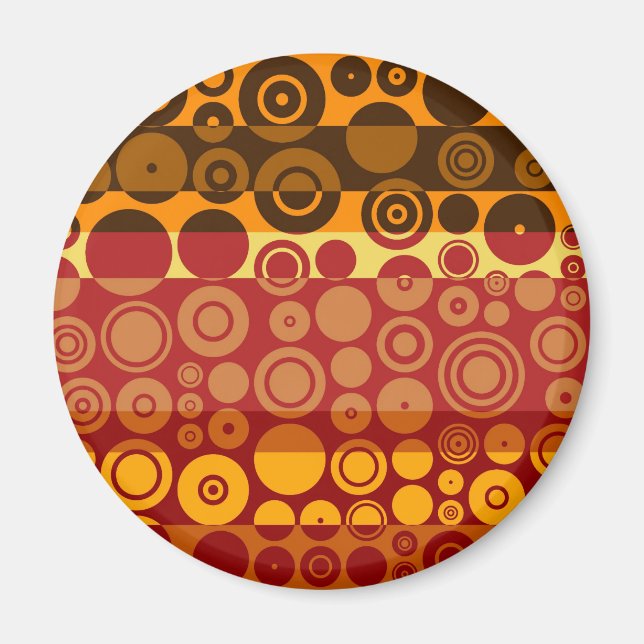 Retro Colourful Fifties Abstract Art 2 Magnet (Front)