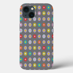 Retro Colourful Flower iPhone 13 Case