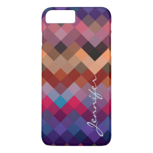 Retro Colourful Geometric Diamond Pattern #4 Case-Mate iPhone Case