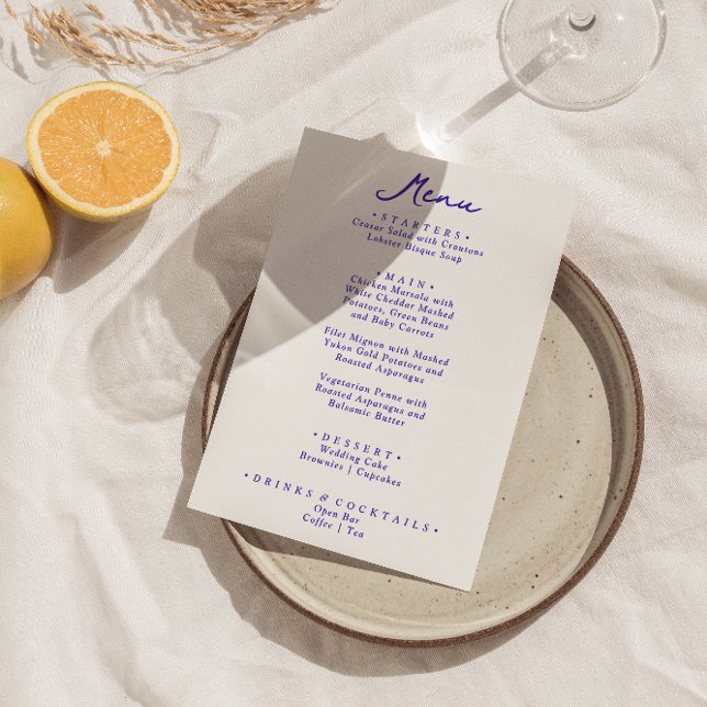 Retro Colourful Hand Drawn Funky Modern Wedding    Menu (Creator Uploaded)