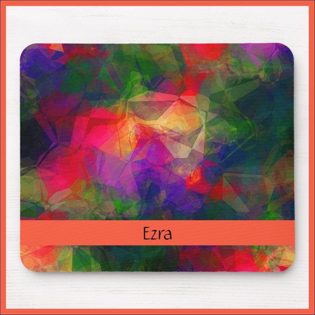 Retro Colourful Hippie Mouse Pad (Creator Uploaded)