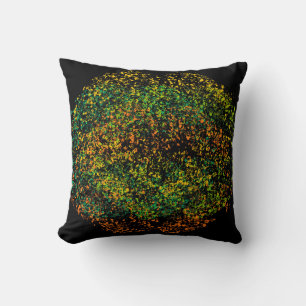 Retro Colourful Lips #3 Throw Pillow