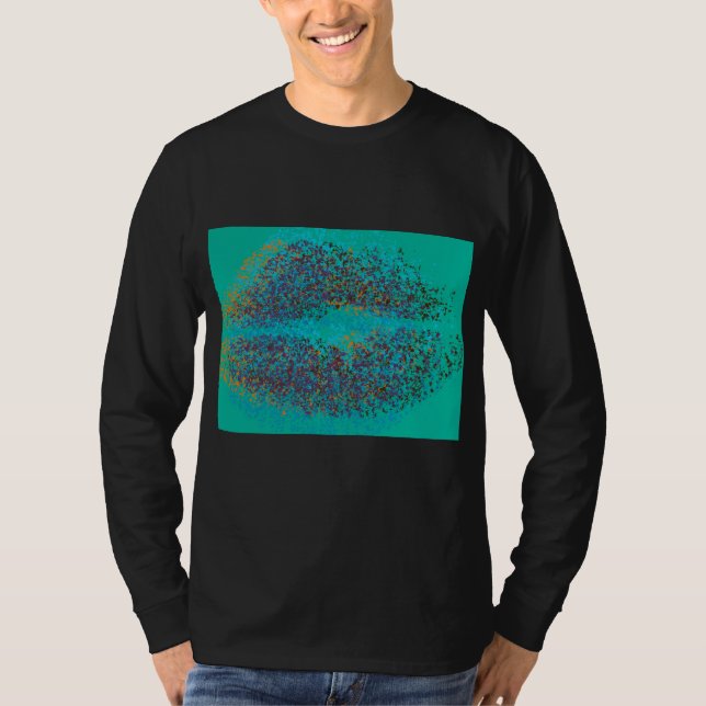 Retro Colourful Lips T-Shirt (Front)