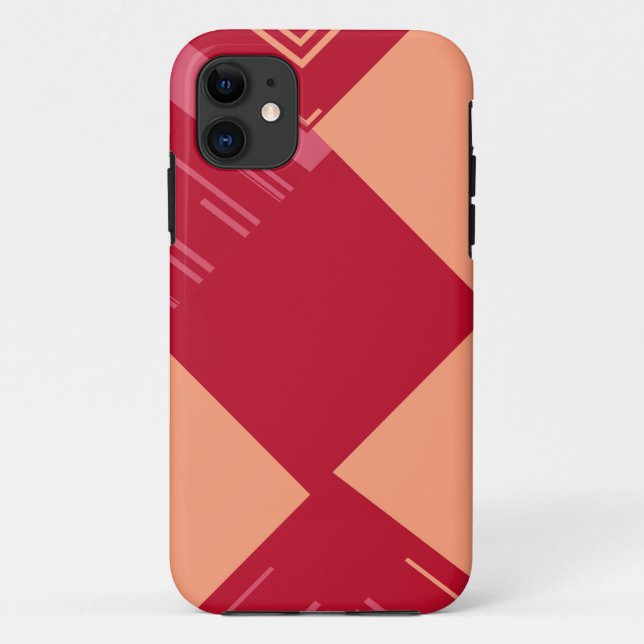 Retro Colourful Modern Abstract Art 3 Case-Mate iPhone Case (Back)