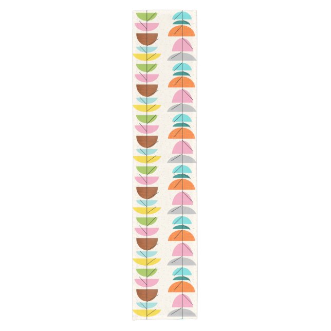 Retro Colourful Nests Table Runner (Front)