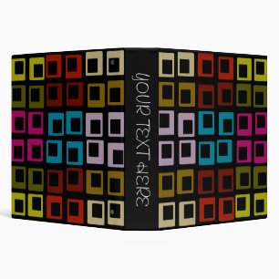 Retro Colourful Pattern Seamless Art Binder