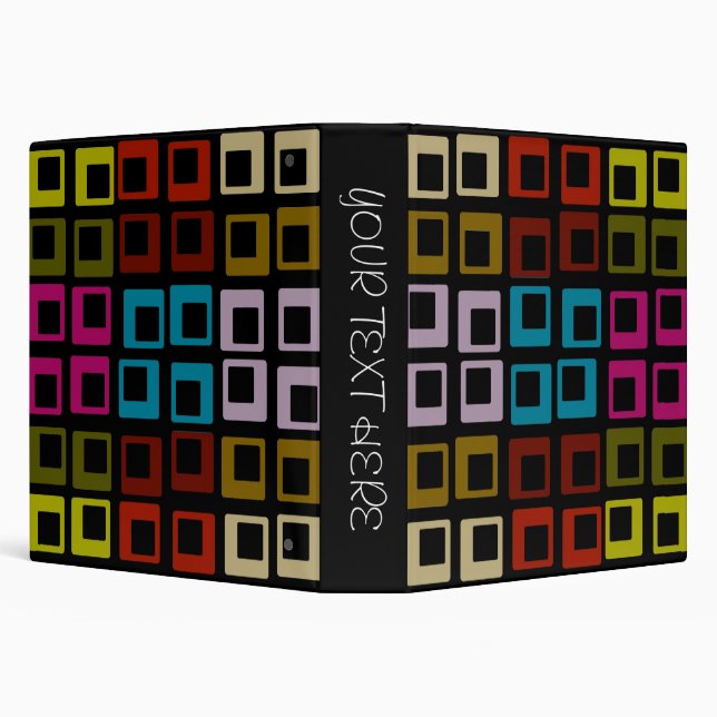 Retro Colourful Pattern Seamless Art Binder (Background)