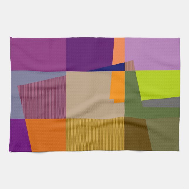 Retro Colourful Pop Art 2 Kitchen Towel (Horizontal)