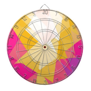 Retro colourful seamless cubism art 5 dartboard