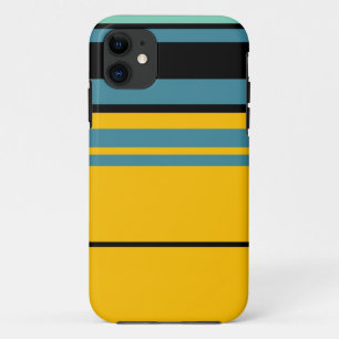 Retro colourful stripes 2 iPhone 11 case