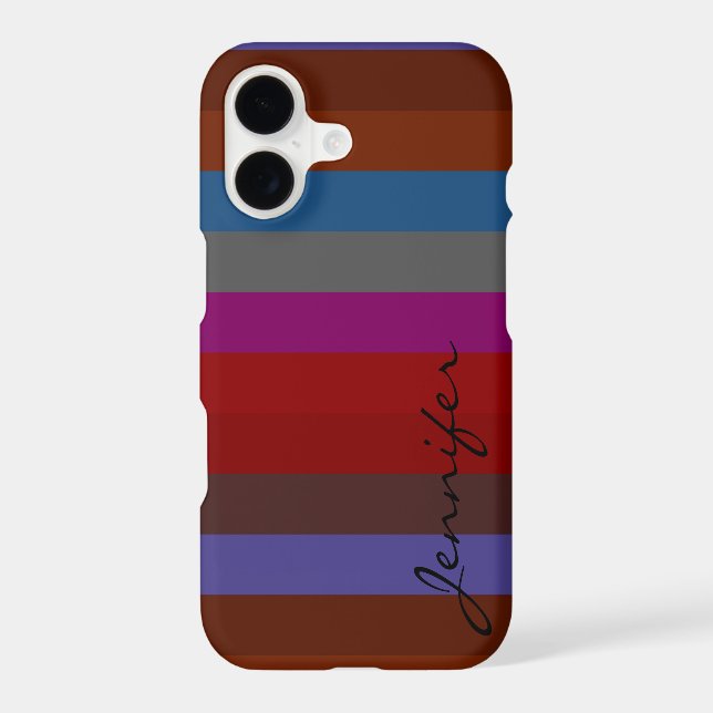Retro Colourful Stripes Pattern #42 (Back)