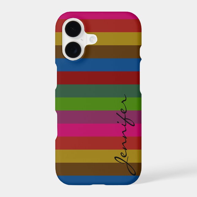 Retro Colourful Stripes Pattern #47 (Back)