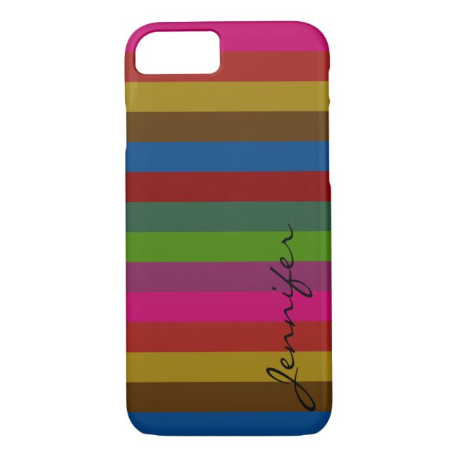 Retro Colourful Stripes Pattern #47 Case-Mate iPhone Case (Back)