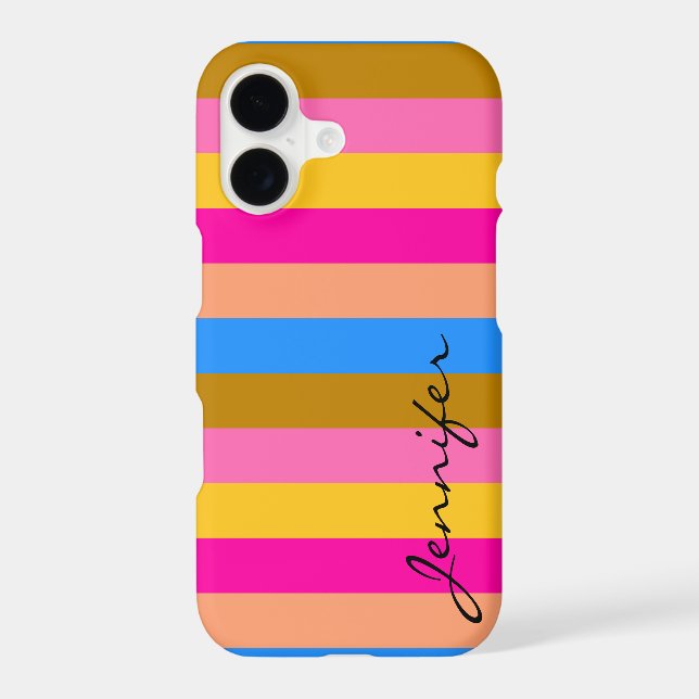 Retro Colourful Stripes Pattern #8 (Back)