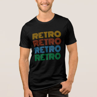 RETRO colourful T-shirt  Tri-Blend Shirt