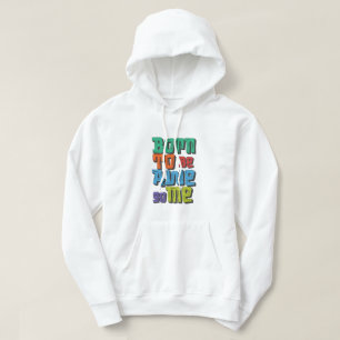 Retro Colourful Typography Hoodie