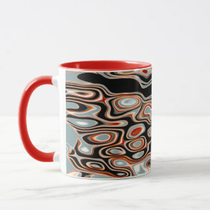 Retro Colourful Water Abstract Pattern Mug