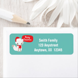 Retro Colours Christmas Fox