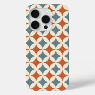 Retro Colours Mid Century Modern Circles iPhone 15 Pro Case