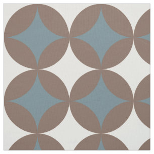 Retro Colours Mid Century Modern Circles Fabric