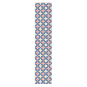 Retro Colours Mid Century Modern Circles Short Table Runner