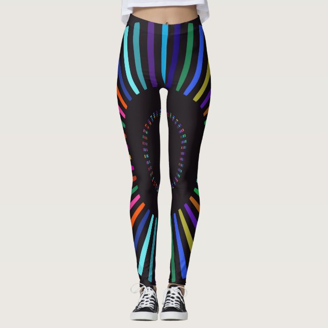 Retro colours sun leggings (Front)