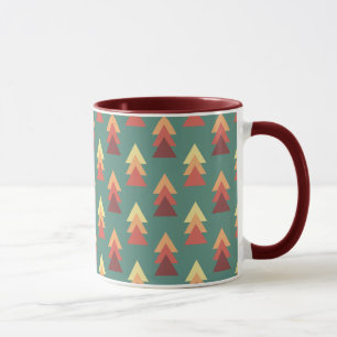Retro Colours Triangles Mug