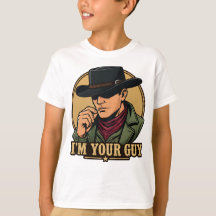 Retro Comic Black Hat Cowboy I'm Your Guy