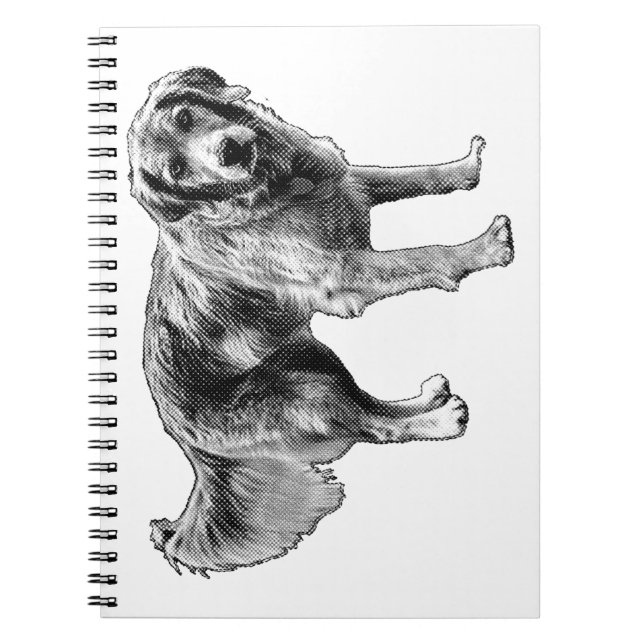 Retro Comic Dog Notebook (Front)