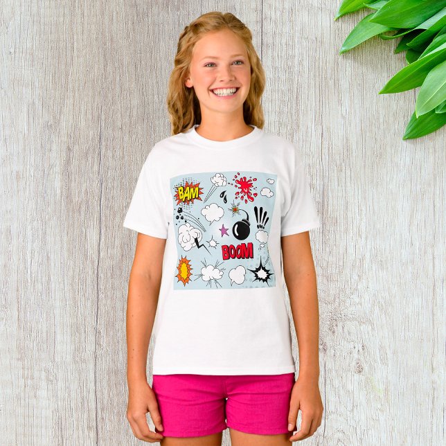 Retro Comic Explosion Pop Art T-Shirt (Creator Uploaded)