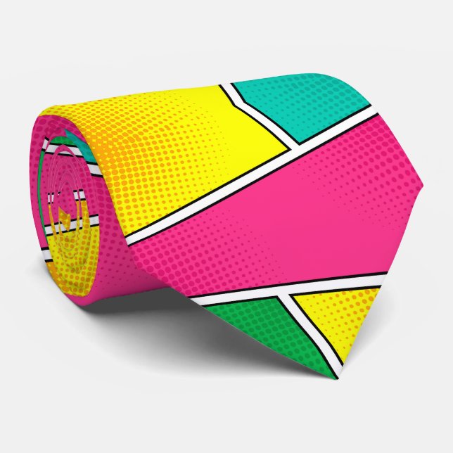 Retro Comic  Tie (Rolled)