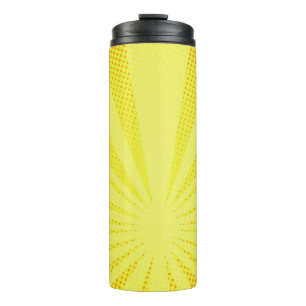 retro comic yellow background raster gradient half thermal tumbler